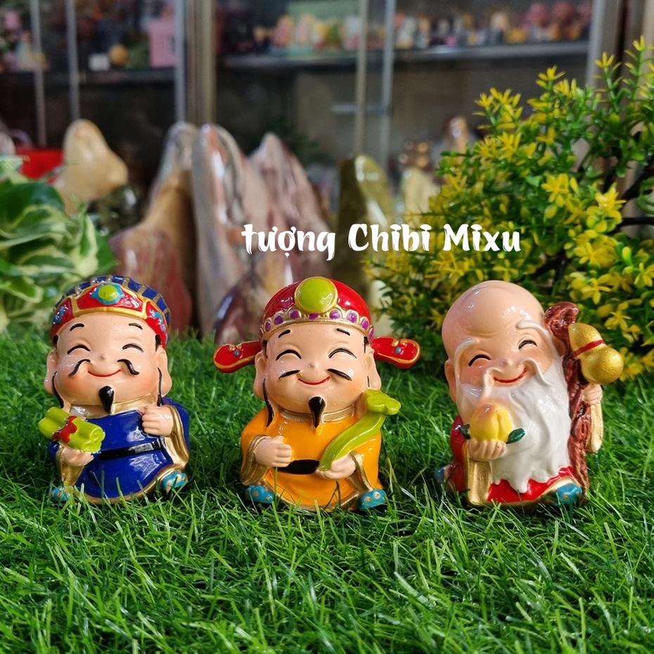Bộ 03 tượng Tam Đa Phúc Lộc Thọ size 7cm