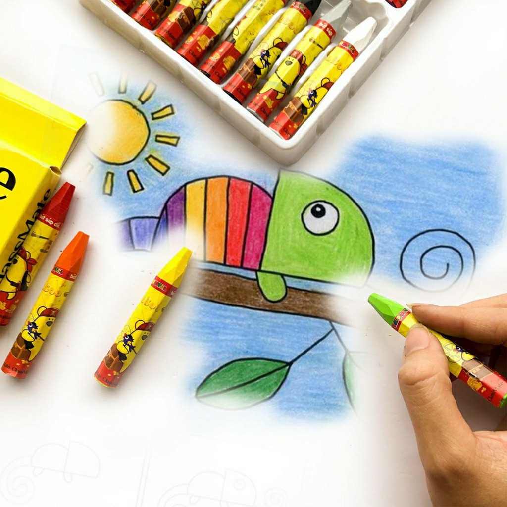 Hộp bút sáp dầu CLASMATE 12, 18, 24 màu - Hàng chính hãng