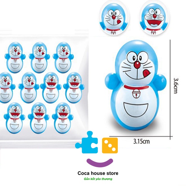 Lật đật squid game mini, lật đật mini doraemon, cho bé cute dễ thương (pikachu, trò chơi con mực, lợn, người tuyết)