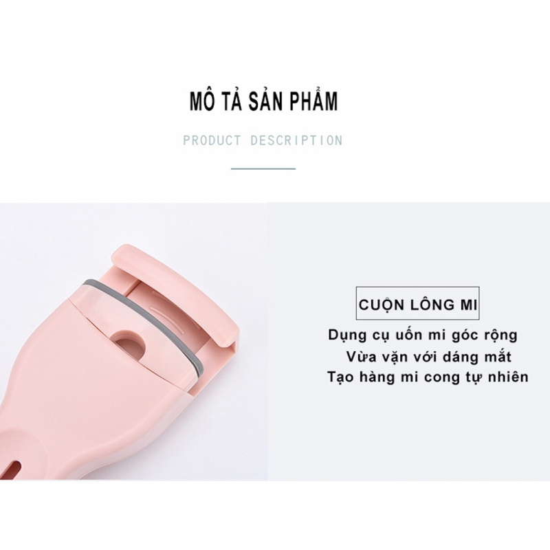 [Hàng mới về] Kẹp bấm mi trên &amp; dưới kèm cạo lông mày mini bỏ túi Manila ruiyan