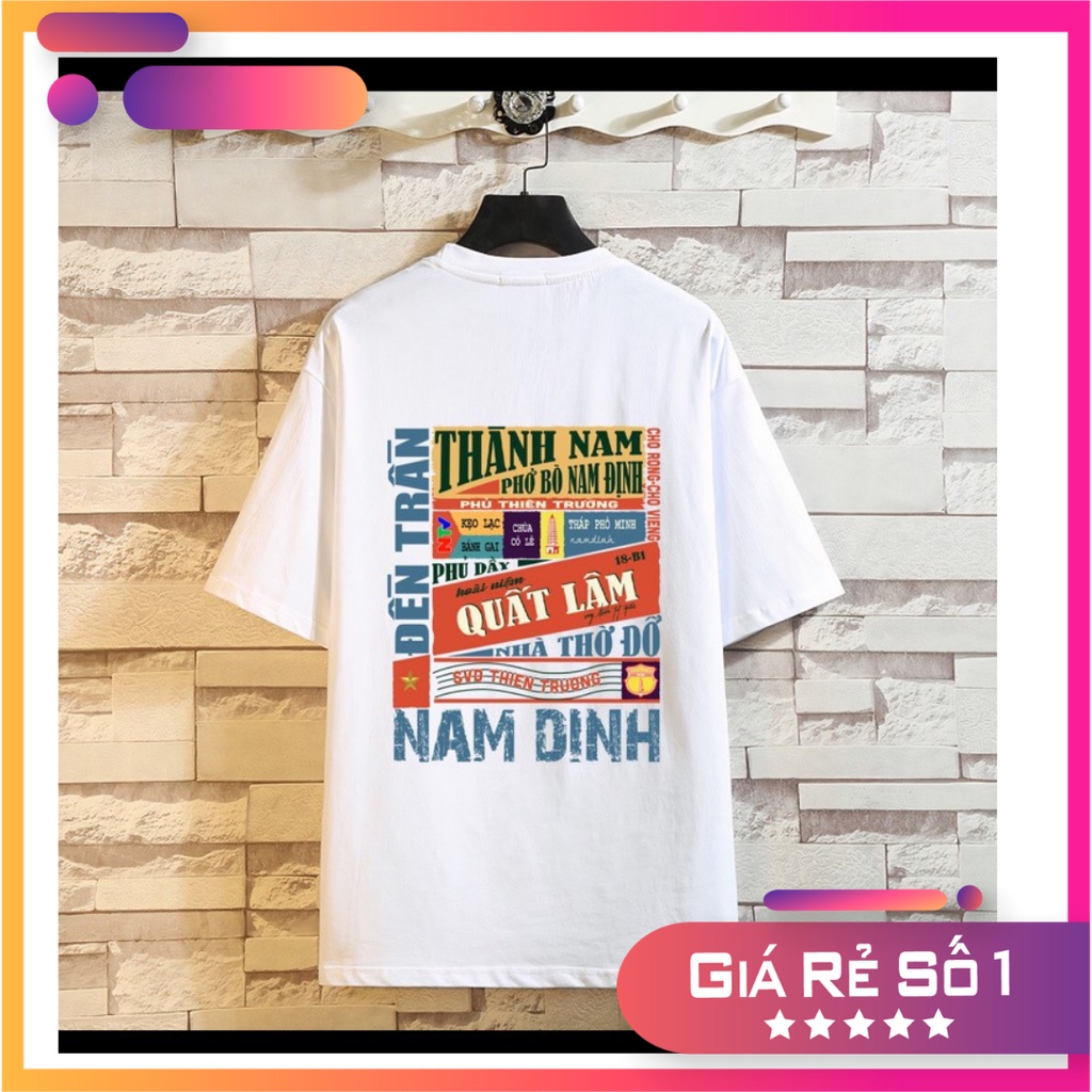 Áo Phông Nam Định Under, Áo thun Tay Ngắn Cổ tron In 5D Nam Định Under