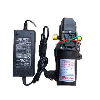 Máy và nguồn máy bơm mini 12v