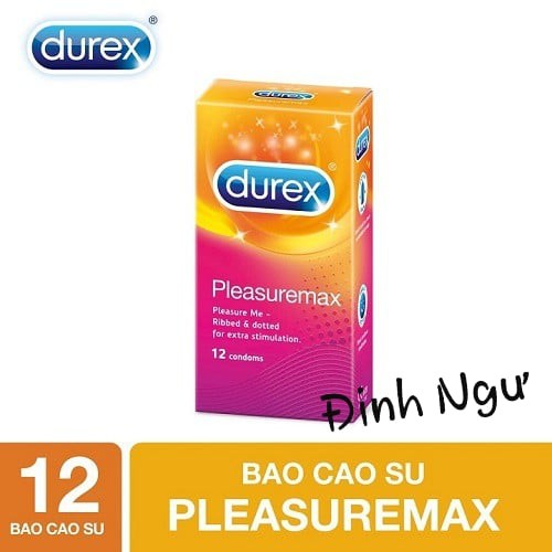 bán sỉ - Bao cao su Durex Pleasuremax - hôp 12 bao (TẶNG 1 bao thường dùng) BÁN GIÁ SỈ - RẺ NHƯ CHO