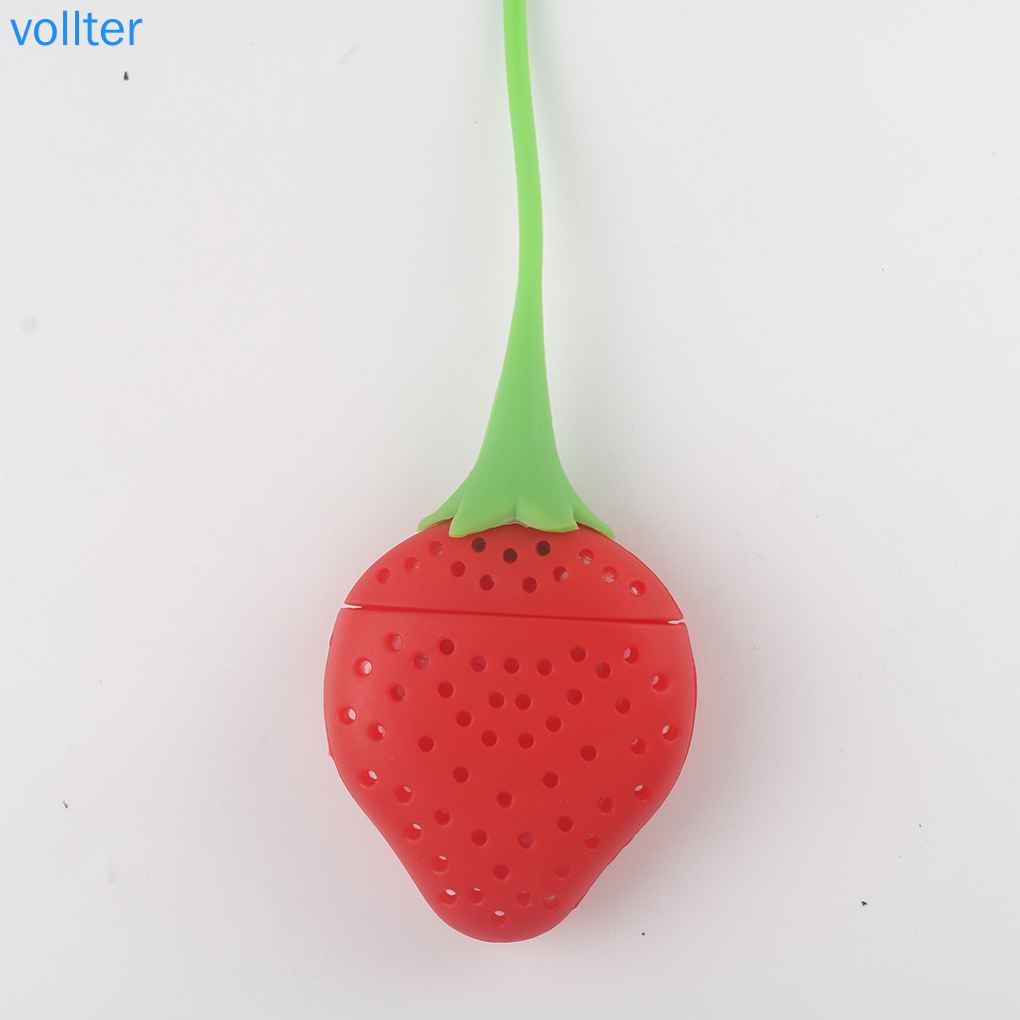 Đồ Lọc Trà Hình Quả Dâu Độc Đáo Chất Liệu Silicon Kích Thước