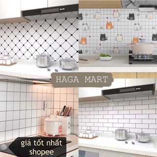 [HagaMart] 1M Decal dán bếp, giấy dán bếp tráng nhôm cách nhiệt chống thấm nước giá tốt nhất shopee