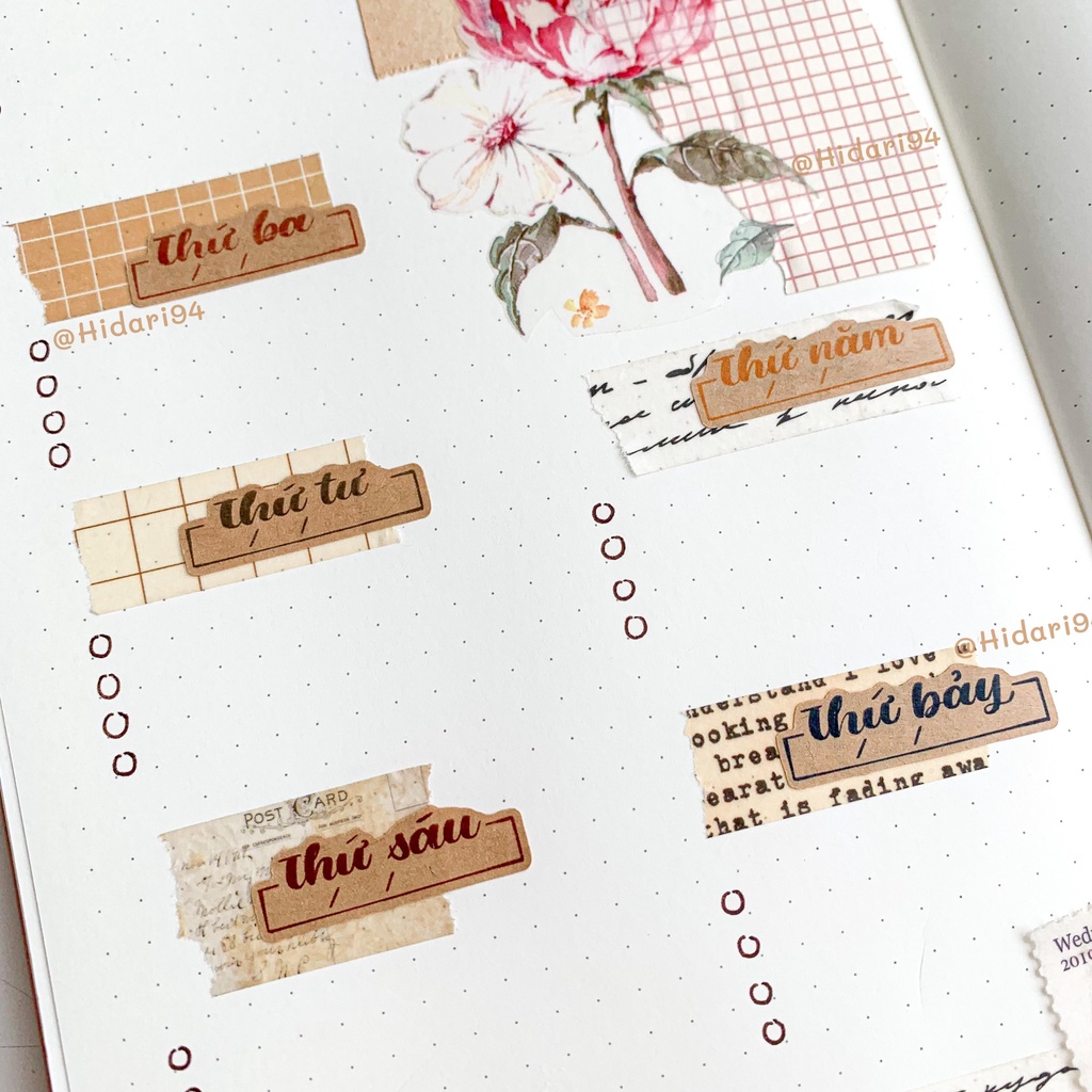 Sticker Đề Thứ Trong Tuần - Hidari - Sticker Ham Học