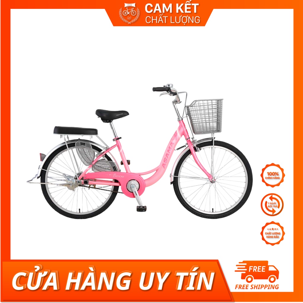 Xe đạp chính hãng thời trang nữ ASAMA BREEZE 24” . Cam kết hàng chính hãng .CLD - BR 2402