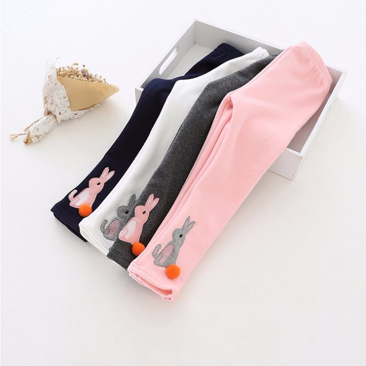 CC199 Quần legging lót nỉ bé gái mặc mùa đông hàng nhập