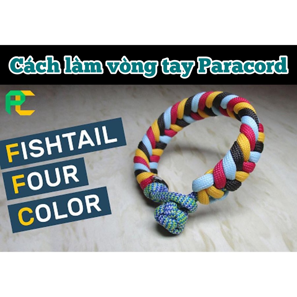 (Màu 21-30) Dây paracord 9 lõi 4mm tròn - 5 mét