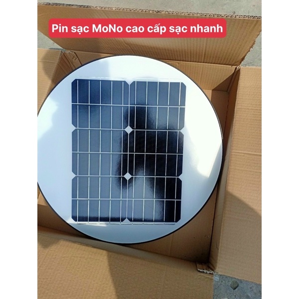 Đèn năng lượng mặt trời sân vườn, công viên UFO công suất 500W siêu sáng chống nước IP66
