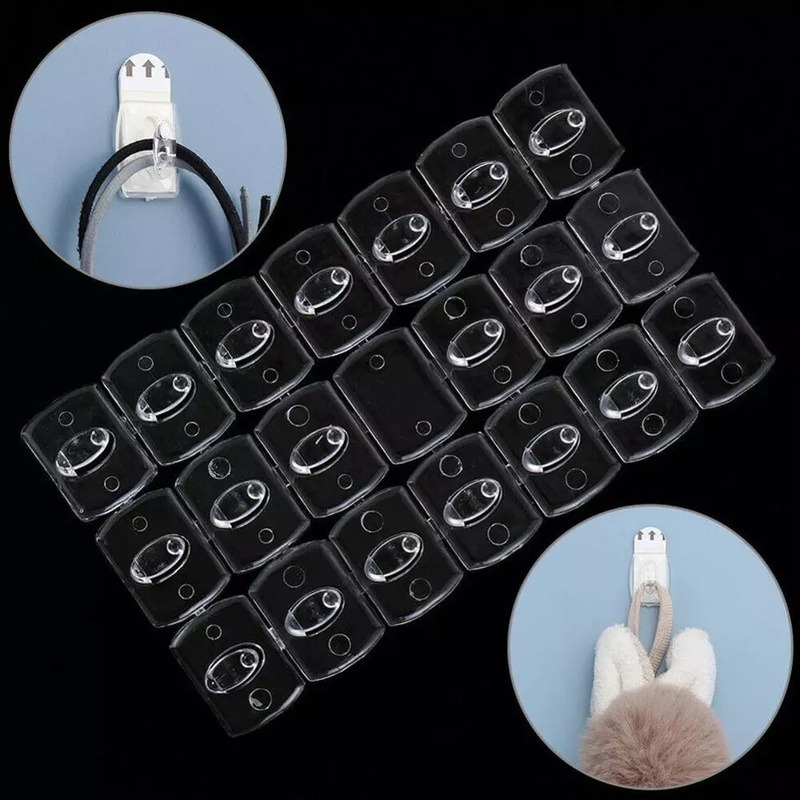 Móc treo mini màu trong suốt cho nhà bếp / phòng tắm