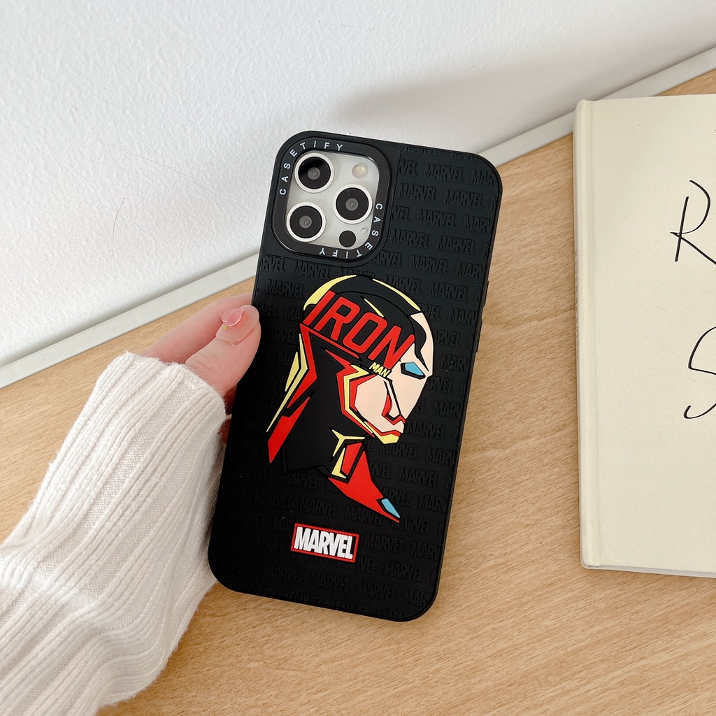 Marvel Ốp Điện Thoại Họa Tiết Siêu Anh Hùng marvel Cho iphone 15 14 13 12 11 pro max plus xr