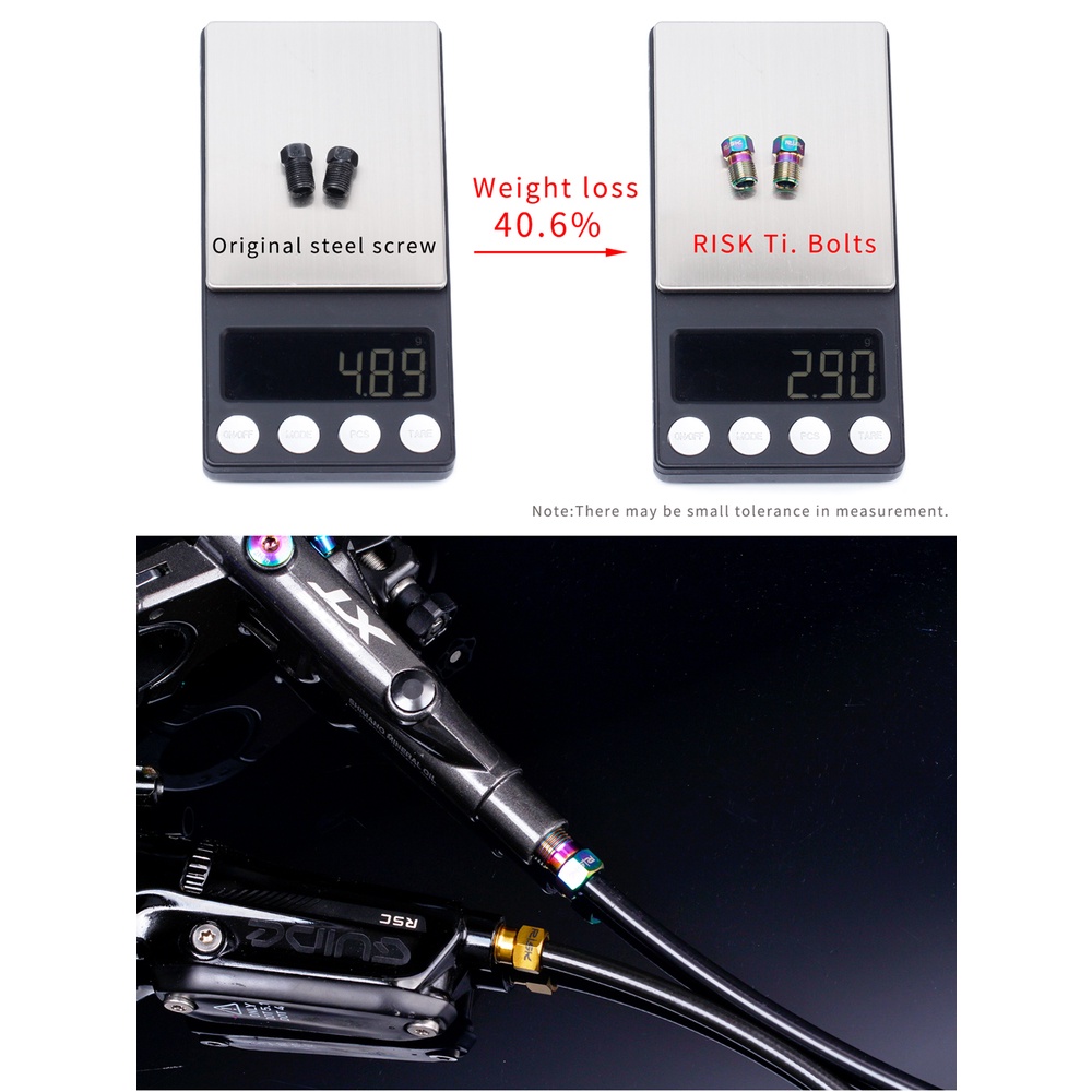 Vòng Kẹp Phanh Đĩa Xe Đạp Leo Núi Bằng Hợp Kim Titan Siêu Nhẹ Kèm Ốc Vít Chuyên Dụng