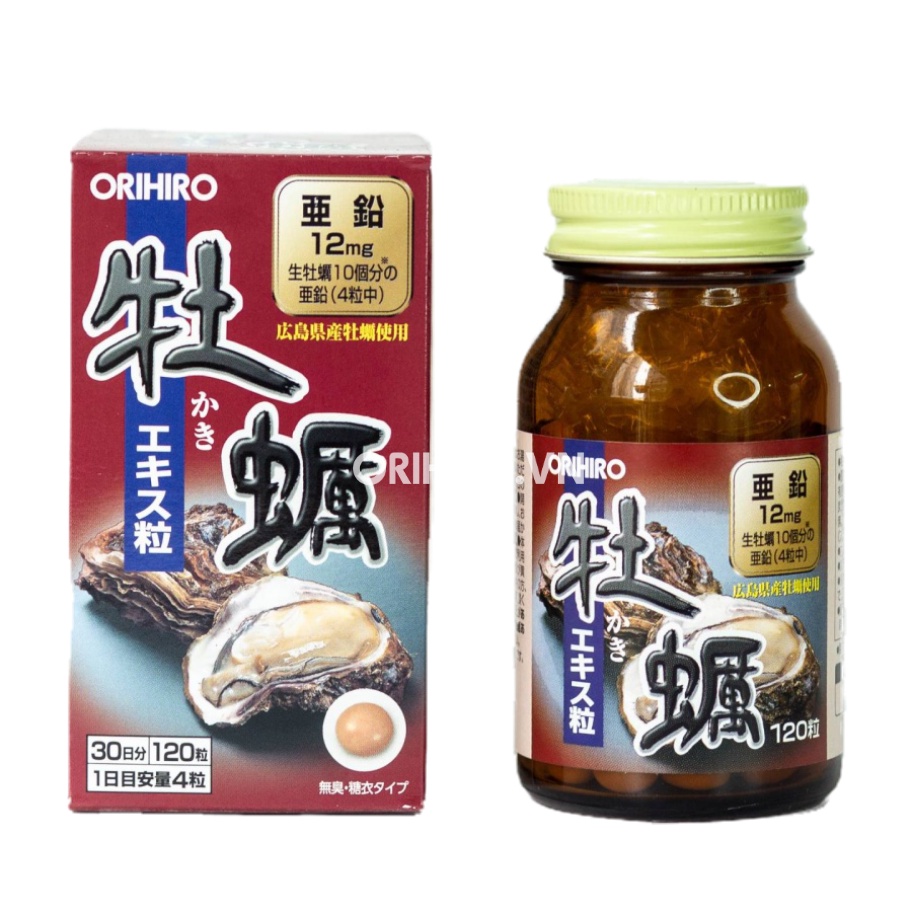 Viên uống hỗ trợ tăng cường sinh lí Orihiro chiết xuất tinh chất hàu tươi 120 viên - chuyên sỉ hàng nội địa Nhật