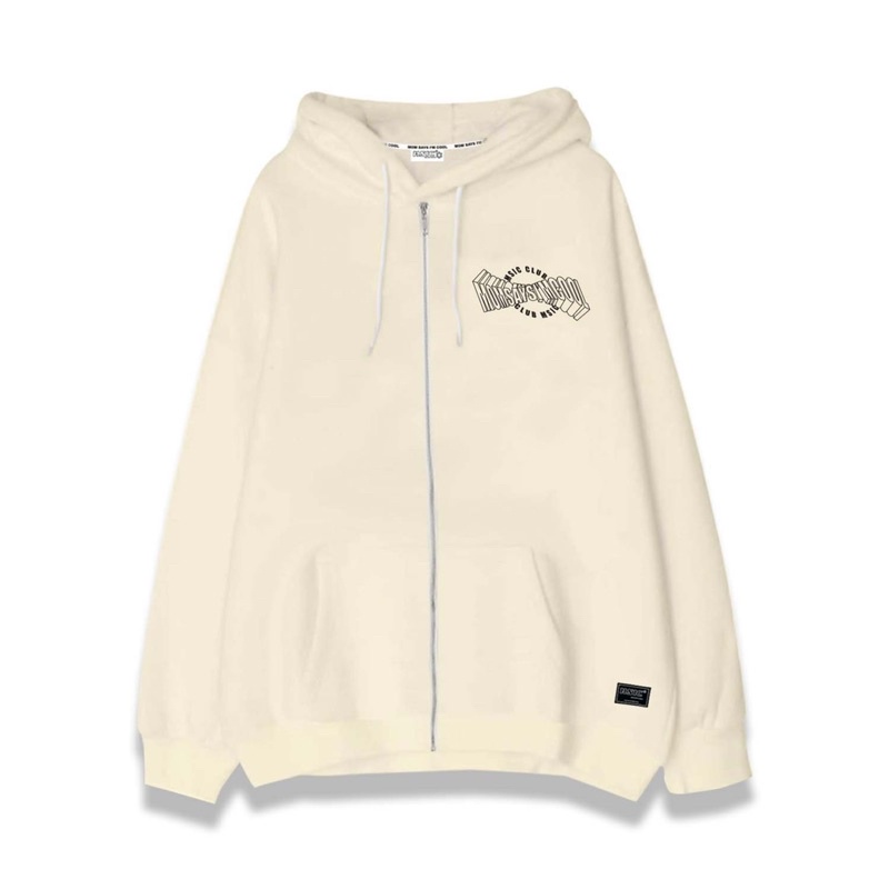 Áo Khoác MOM SAYS I'M COOL-Hoodie Zip -Local Brand Unisex- STONE