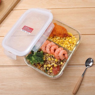 Hộp Thuỷ Tinh chia 2 ngăn LOCK & LOCK 1L