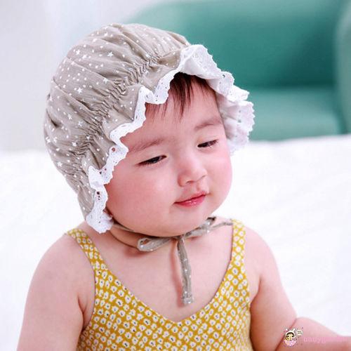 Mũ cotton họa tiết ngôi sao dễ thương cho bé gái