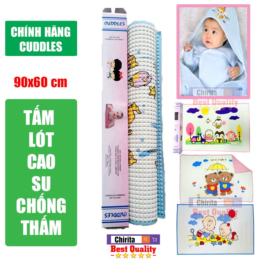 Tấm lót/chiếu cao su xuất xứ malaysia chống thấm dành cho bé