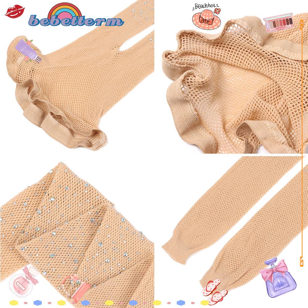 Quần tất lưới nylon sáng bóng đính đá lấp lánh phong cách gợi cảm thời trang