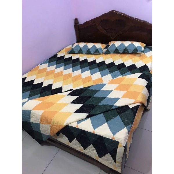 BỘ CHĂN GA GỐI PHỦ TRẦN BÔNG POLY COTTONG MẪU MỚI NHẤT 2021(4 MÓN,5MONS)