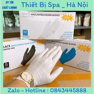 GĂNG TAY Y TẾ không BỘT size S, size M     Màu  đen nitrile