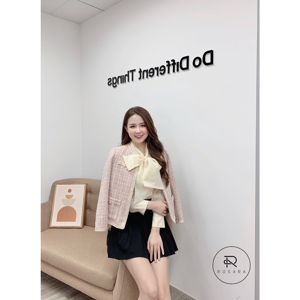 ÁO DẠ TWEED, ÁO KHOÁC NỮ THIẾT KẾ KH10 ROSARA | BigBuy360 - bigbuy360.vn