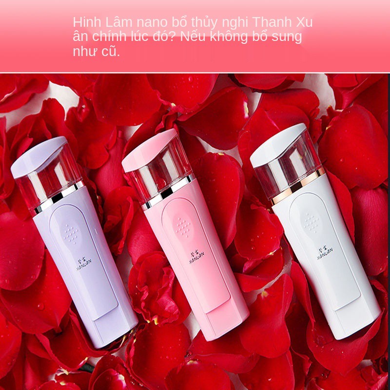 Kem dưỡng ẩm chính hãng Xinlin Nano Moisturizer Beauty Apparatus Nữ sinh viên có thể sạc lại Máy xịt lạnh mini dễ t