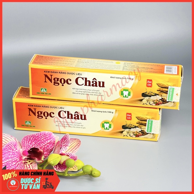 Kem Đánh Răng Dược Liệu NGỌC CHÂU Truyền thống (Tuýp 100g) - Minpharmacy