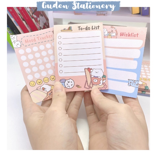 Giấy note chú gấu dễ thương - giấy ghi chú dễ thương - Guden Stationery