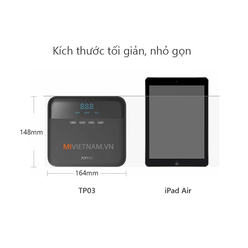 Bơm Lốp 70mai TP03 - Hàng chính hãng