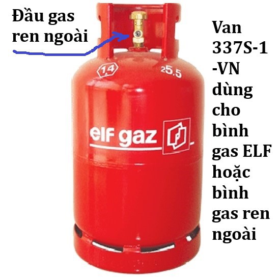 Van điều áp ngắt gas tự động Namilux 337S-1-VN - Dùng cho bình gas đỏ ELF - (Chính hãng)