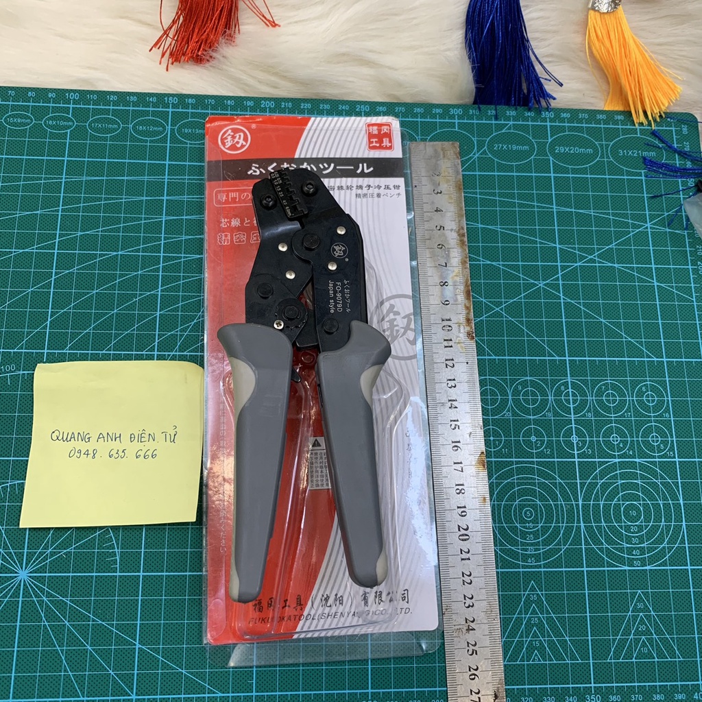 Kìm bấm cốt 2 tầng Fukuoka Nhật FO-9079A / 9079D hàm loại thường thông dụng
