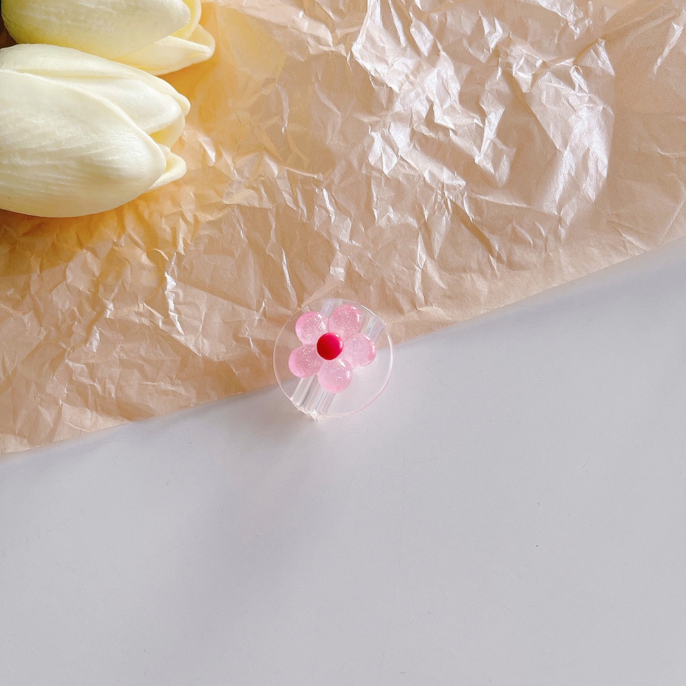 Cáp Dữ Liệu Qipin Hình Hoa Tulip Tròn Bằng TPU Trong Suốt Thông Dụng Cho Điện Thoại