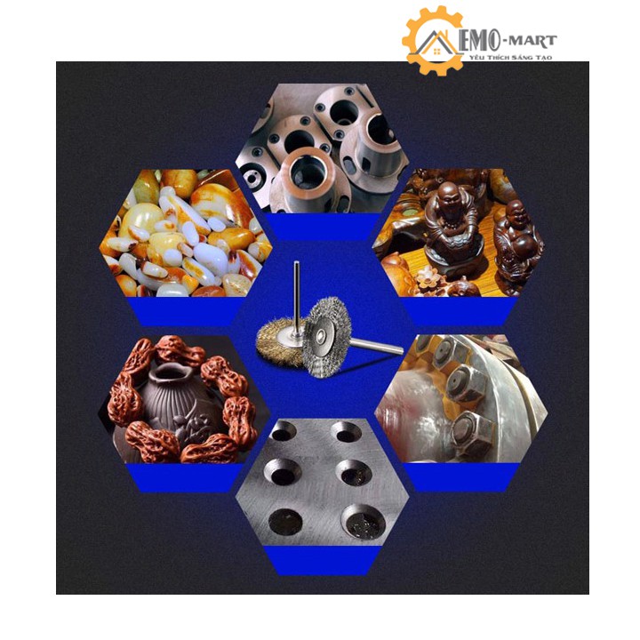 Bộ chổi đánh rỉ 16 PCS
