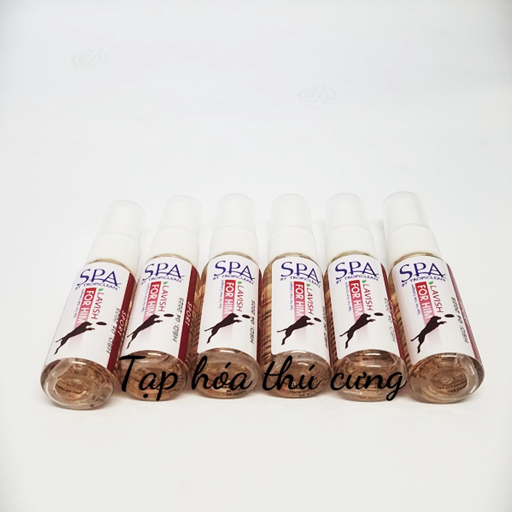 Nước hoa thiên nhiên siêu mượt lông Tropiclean cho chó mèo hương nam tính 20ml- xuất xứ Mỹ Spa Cologne Forhim