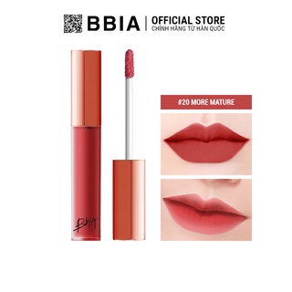 Son Kem Lì Bbia Last Velvet Lip Tint Version 4 - 20 More Mature (Màu Đỏ Ánh Hồng) 5g - Bbia Official Store