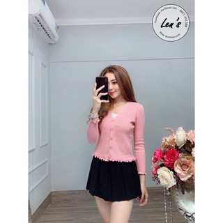 ÁO KHOÁC LEN VIỀN BÈO