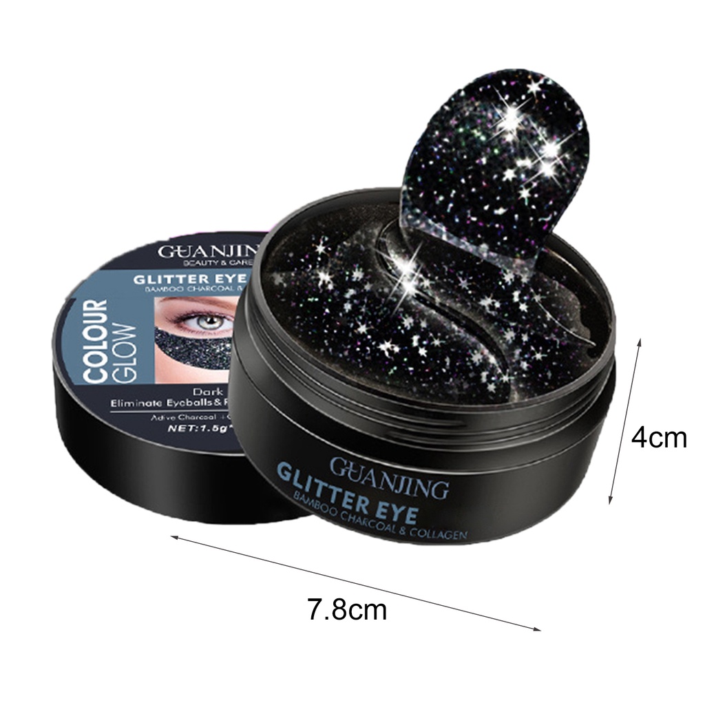 Bộ 60 Miếng Dán Collagen 1.5g Loại Bỏ Quầng Thâm Mắt Màu Đen Siêu Mỏng Mịn Màng Dành Cho Bạn Nữ