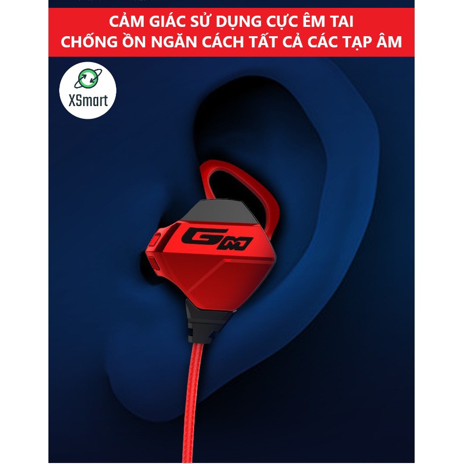 Tai Nghe Nhét Tai Gaming G10 NEW Pro 2023 Chống Ồn Cao Cấp Siêu Ngầu Dùng Cho Cả Máy Tính, Điện Thoại,  Có Mic Rời