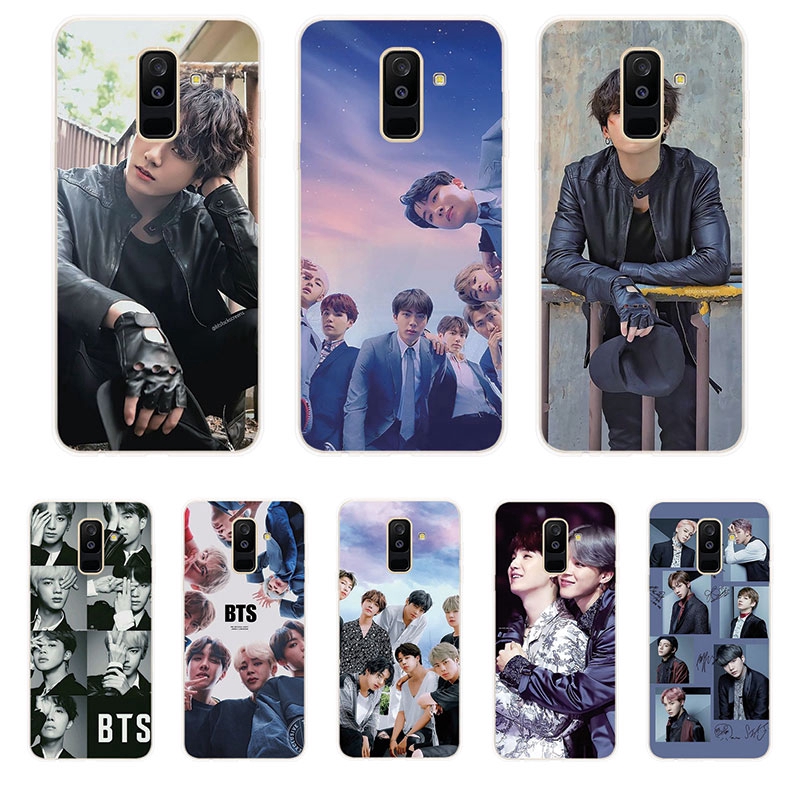 Ốp lưng Samsung Galaxy A6 A6+ Plus A7 A8 A8+ Plus A9 2018 TPU mềm Case BTS