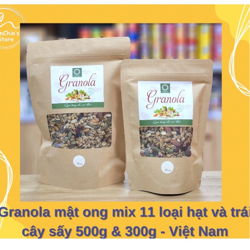 Granola mix 11 loại hạt & trái cây sấy dẻo - Việt Nam
