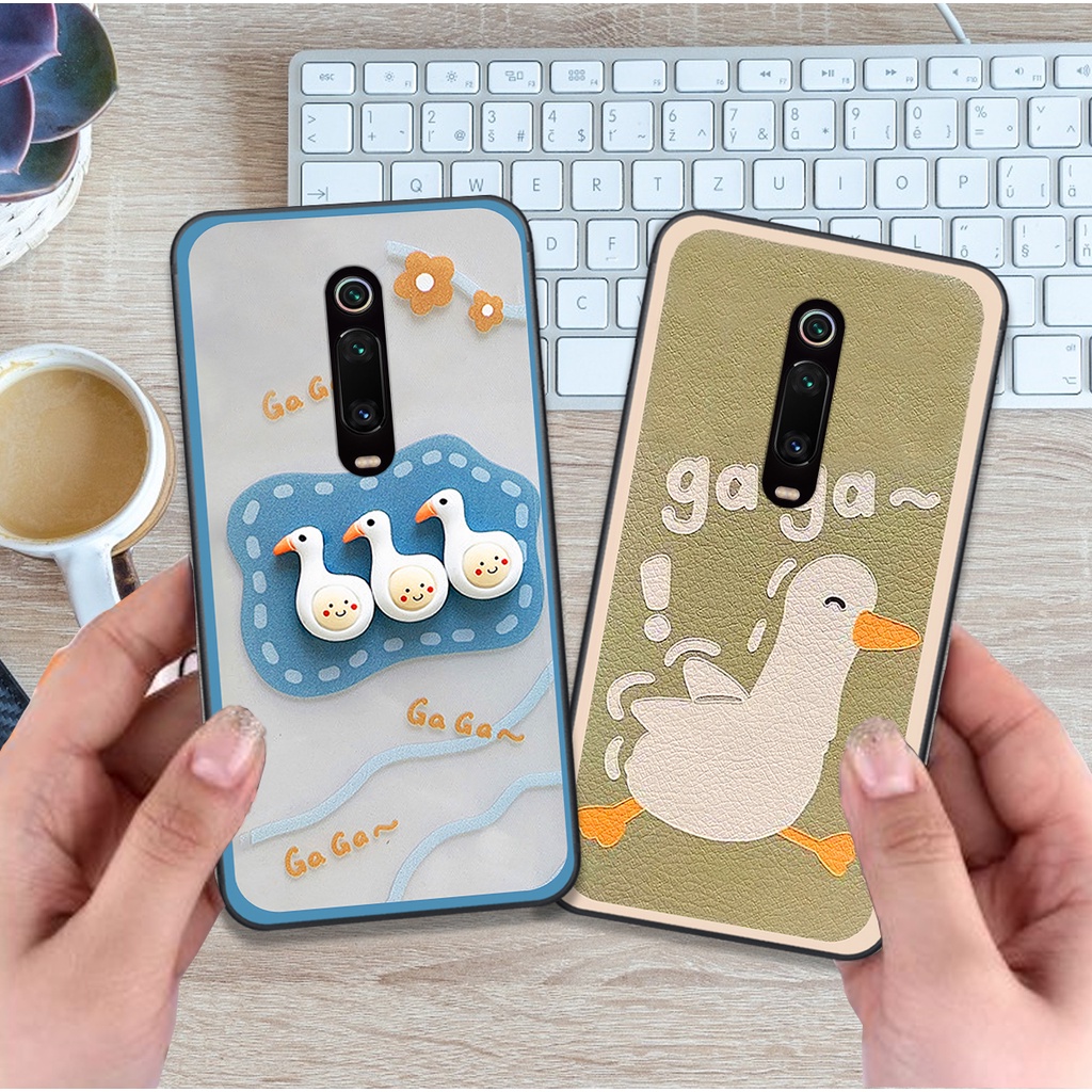 Ốp Xiaomi Redmi K30 / Redmi K30 5G bộ hình cute dễ thương gấu thỏ xinh xắn vẽ tay lạ mắt