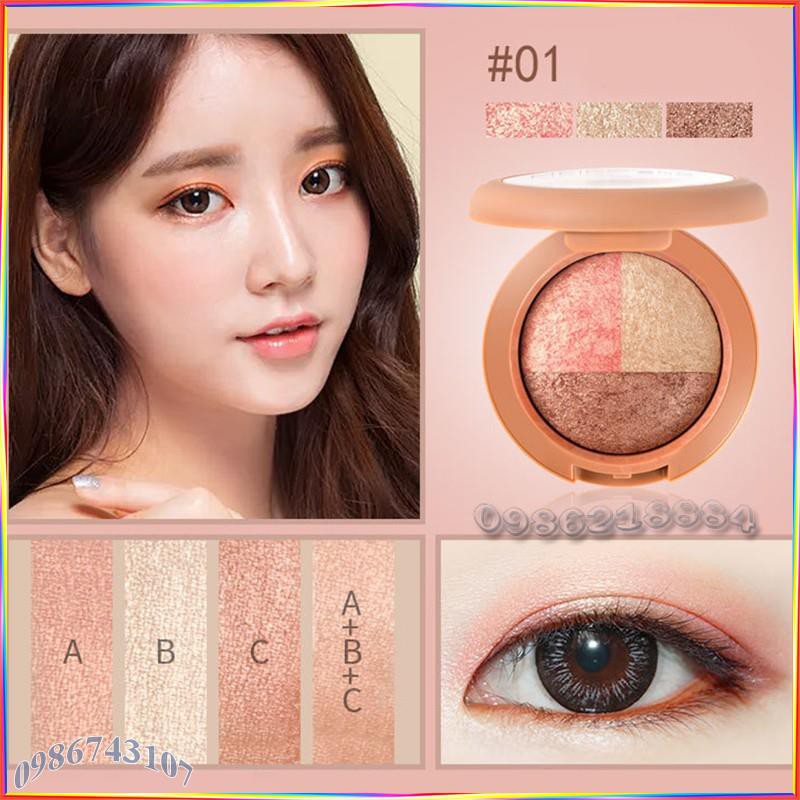 Phấn mắt 3 ô màu MEIKOGEE AKG3 | BigBuy360 - bigbuy360.vn