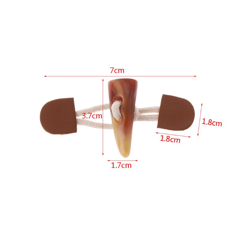 Aoto Khuy Cài Áo Khoác Da Hình Chiếc Sừng Dùng Để May Quần Áo DIY Ap