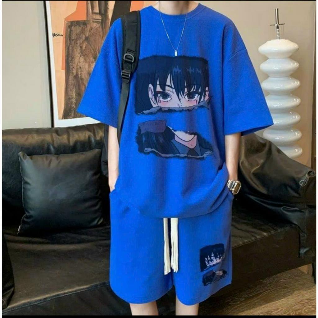 Bộ Quần Áo Thể Thao Nam ANIME Chất Thun Xốp Cao Cấp Kèm Ảnh Thật DT053