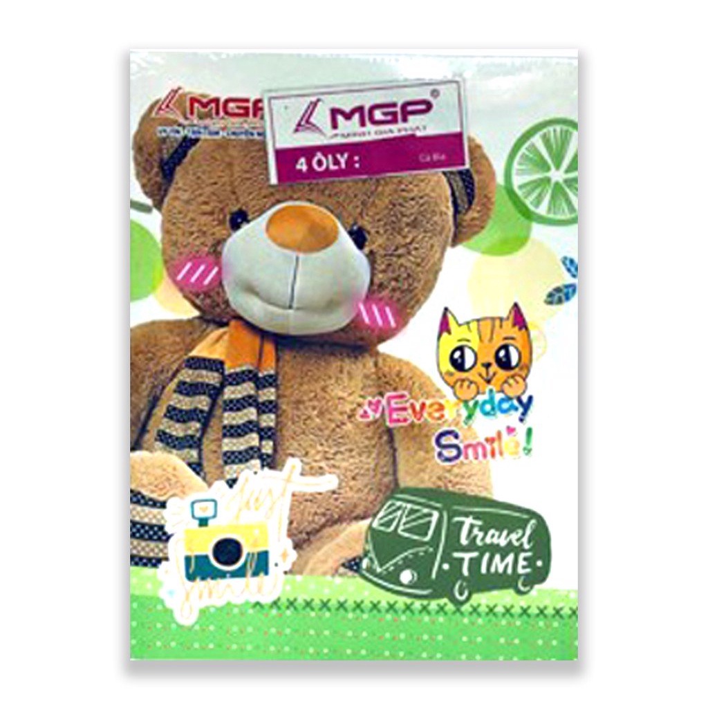 ( 1 Lốc ) Tập Vở Gấu Teddy 96 200 Trang KT:158x205mm Độ Dày 80 ( Vừa ) Minh Gia Phát Camshop