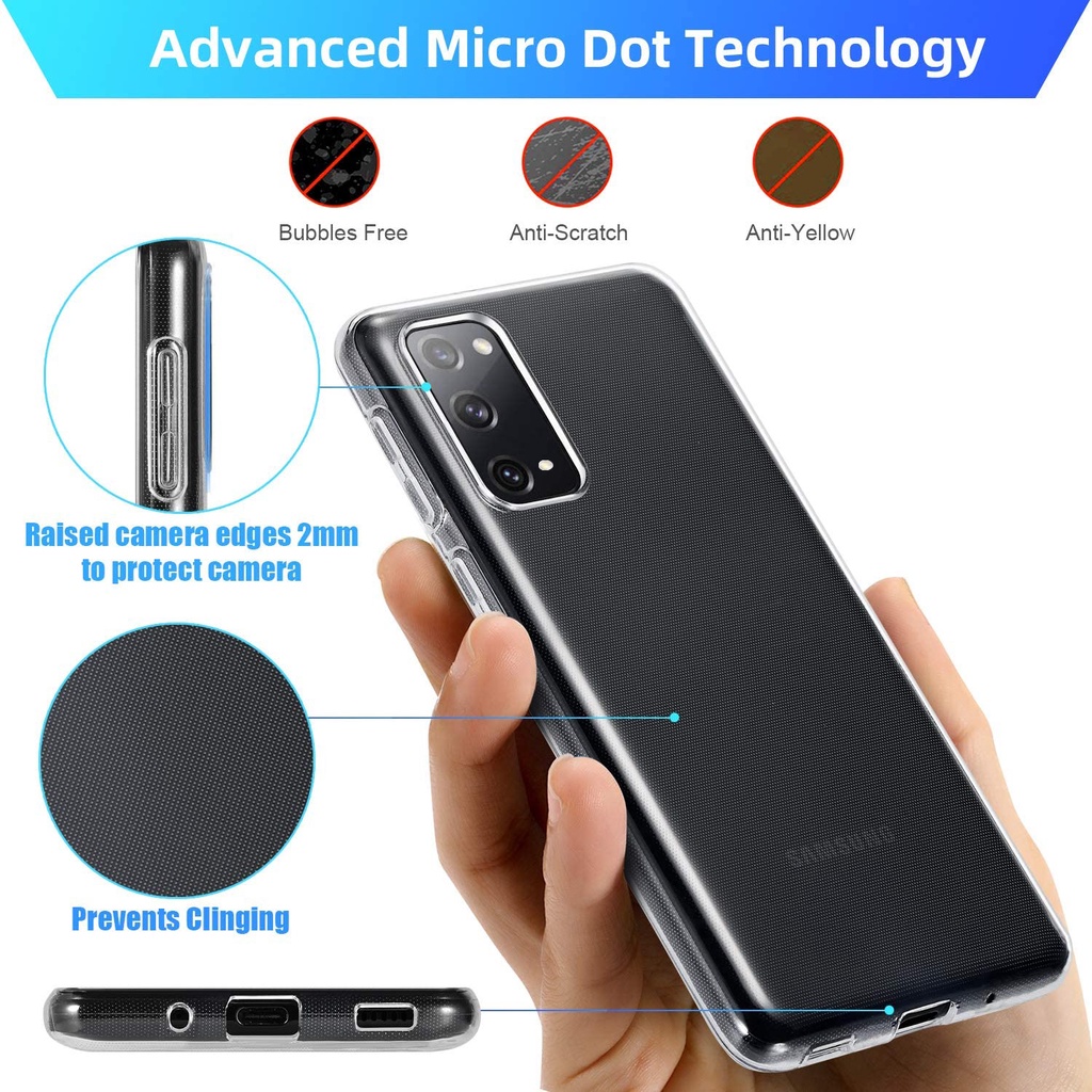 Ốp Lưng Tpu Trong Suốt Chống Sốc Cho Samsung Galaxy S20 Fe