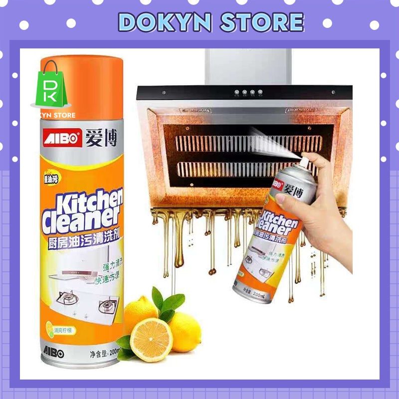 Chai xịt tẩy rửa nhà bếp Bình xịt bọt vệ sinh đa năng Kitchen Cleaner đánh bay mọi mảng bám trong nhà bếp CX01