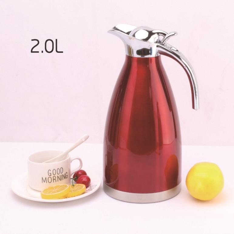 Bình pha trà giữ nhiệt 2000ml,bình đựng nước inox,bình phà trà cà phê tại nhà dung tích lớn có quai cầm