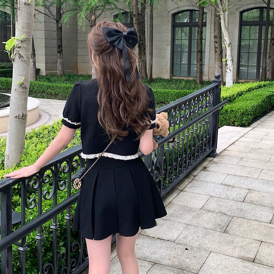 Bộ Áo + Chân Váy Xếp Ly Phong Cách Phương Tây Thời Trang Mùa Hè 2022 Dành Cho Nữ set đồ nữ  tao bao